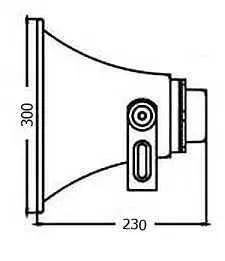 megafon-typu-horn-30 cm-HT60359-rozmiary.webp